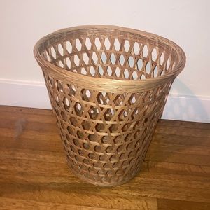 🗑📃 Rattan Style Wastebasket Trash Can Rubbish Bin 🗞🗑